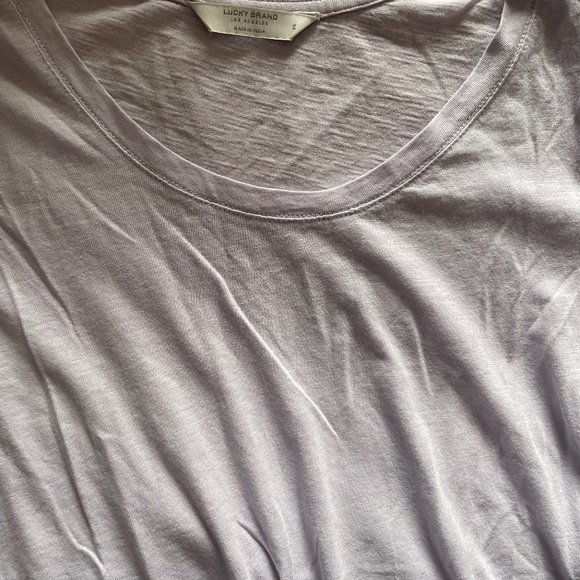 Brand New lucky brand t-shirt with lace sleeves - Picture 2 of 11